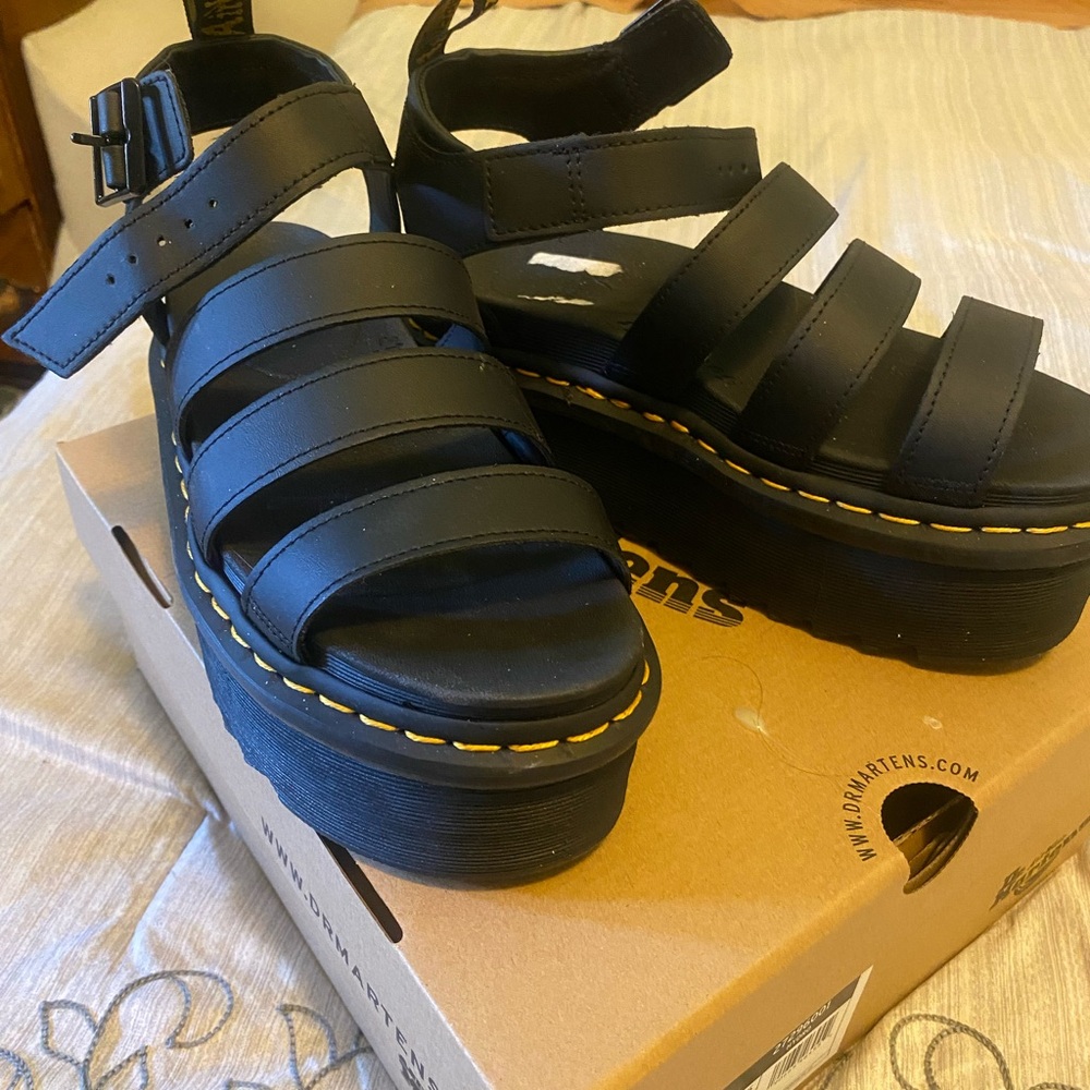 Dr. Martens Black Platform Sandals